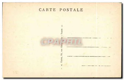 Chenonceaux — Zamek, skrzydło Thomas Bohier, Wieża Marquos i most wisiarniowy — A.P. — Rewers