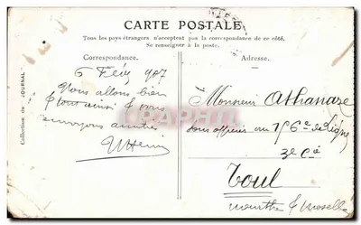 Zamek Chenonceaux — widok zamku nad Loarą — J. Hugo Valin — Rewers