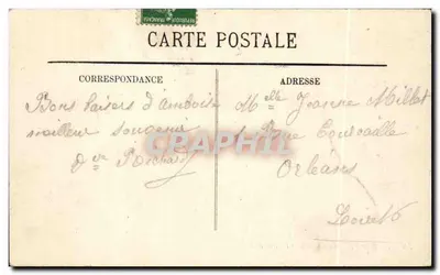 Amboise — O Castelo e a Prefeitura — LL — Verso