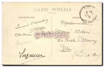 Amboise - Zamek - Façady Charles VIII i Louis XI, przed którymi zostali zamordowani Hugonoci - M. M. — Rewers