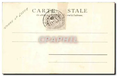 Conjunto do Castelo — Amboise — Editor Paris, n° 3451 — Verso