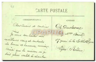 LYON — Palácio de Justiça e Coteau de Fourvière — LL — Verso