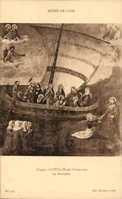 A Navicella — D'après Giotto (École Florentine) — Museu de Lyon, Coleção Sylvestre, Lyon, n° 230