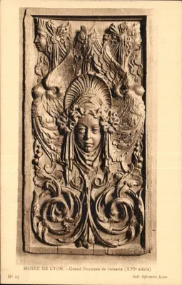 Museu de Lyon — Grande painel de carpintaria (século XVI) — Coleção Sylvestre, Lyon, n° 17