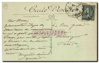 LYON — Conjunto da Place Bellecour — Seiserita — Verso