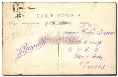 Lyon - Pont Tilloy — vista do Velho Lyon e do Forneiro — editor J. B. Nicaise, n°20 — Verso