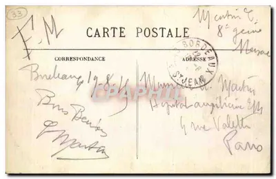 Bordeaux — Saint-Croix Church — publisher BR 39 — Back