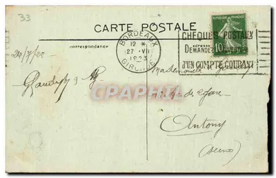 Bordeaux — Grosse Cloche — R.P., Paris — Verso