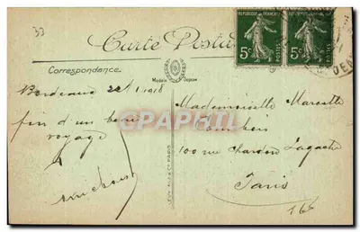 Bordeaux — Pomnik Girondynów (délai) — LL. Selosota — Rewers