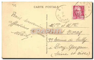Blaye (Gironde) — Entrada da Cidadela — Gobled — Verso