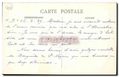 Bordeaux – Notre-Dame des Servantes — éditeur non identifié — Verso