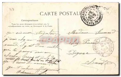 Bordeaux — Statua Vercingétorixa — E. L. D. — Rewers