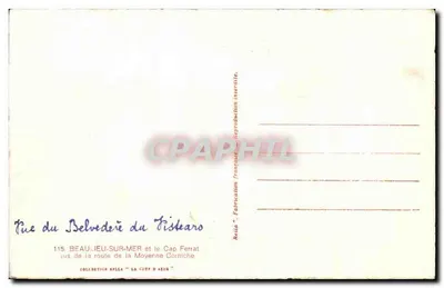 Beaujeu-sur-Mer y el Capo Ferrat — vista desde el mirador del Tistearo — Rella — Reverso