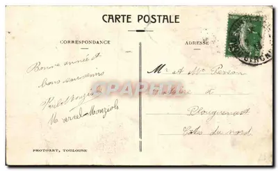 Bordeaux Stara pocztówka Katedra św. Andrzeja — Rewers