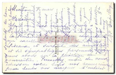 Menton — Ogrody publiczne — Photo Munier — Rewers