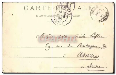 Megève - Vista generale (Alta Savoia) — editore sconosciuto, numero di serie non visibile — Verso