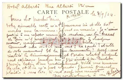 Nice — Vista generale, scattata dal Mont-Boron — Foto Munier — Verso