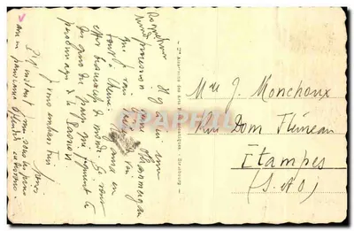 Roquebrune - Widok w kierunku Monako i Monte-Carlo — wydawca 'A. Assouline des Arts Plastiques' n°252 — Rewers