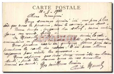 Nice — Plac Mozart - Ogrodzony ogród prowansalski — Kraj nad Morzem Śródziemnym — Rewers