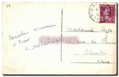 Arcachon - Côte d'Argent - Contre-jour — Spółka Sztuki Fotograficznej — Strasbourg-Schiltigheim, nr 157 — Rewers