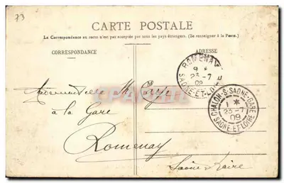 Chambersy — A Prefeitura — E. Reynaud, Crèteux, Chambery — Verso