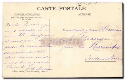 Chindrieux — O Castelo de Châtillon sobre o lago do Bourget — J.J. 2832 — Verso