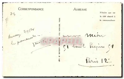 Lago d'Annecy — Talloires e Capela do Toron — LL — Verso