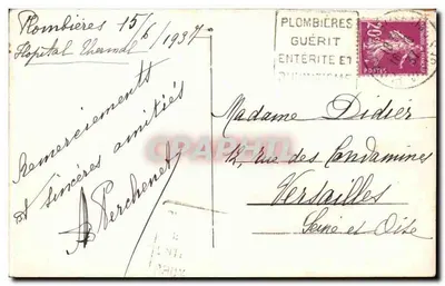 Plombières-les-Bains (Vosges) — Ogólny widok z ulicy d'Epinal — Cilché Antoine — Rewers