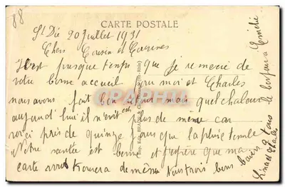 St-Dié — Roche du Caillou — Wydawca: Ed. BRAUN & Cie, Strasbourg — Rewers