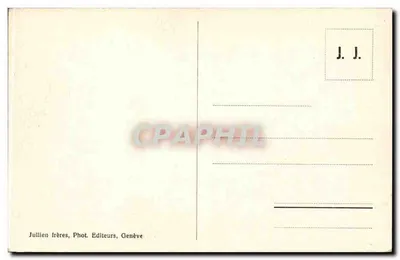 Chamonix — Glacier des Bossons — J. J. 1092 — Juillien frères, Genève — Rewers