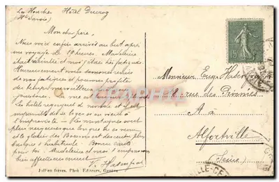 Chamonix - Pod Wielkimi Mulety — J. J. 8829 — Rewers
