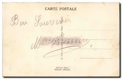 Laval — Roseraia w ogrodzie Perrine i widok na rzekę Mayenne — G. Artaud, wydawca Cibse, Nantes — Rewers