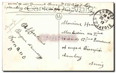Lago de Annecy — Le Roc de Chère e Castelo de Duingt — LL. — N° 159 — Verso