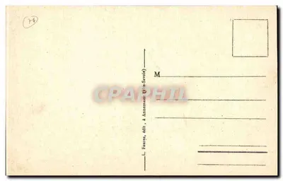 Lago de Annecy (Alta Saboia) — Visão geral de Talloires — L. Fauriez, editor em Annemasse (Alta Saboia), n° 1062 — Verso
