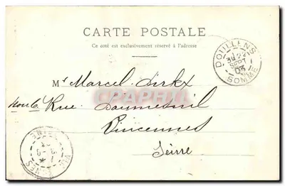 Doullens – Dzwonnica – wydawca Boulogne-Cresson, nr 128 — Rewers