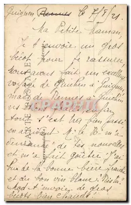 Amiens - A Catedral - O Menino que Chora — Editor Elie, em Amiens, n°4 — Verso