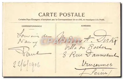 NANCY — Arc de Triomphe wybudowany w 1757 roku przez Stanisłasa, w cześć Ludwika XV — La Lorraine illustrée, nr 44 — Rewers