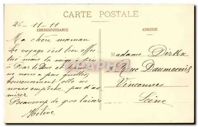 NANCY - Arco da Triunfo — Imprimeries Réunies, Nancy, n°7 — Verso