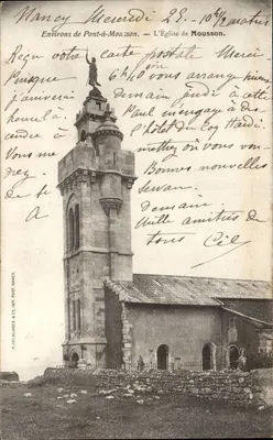 Igreja de Mousson — Arredores de Pont-à-Mousson — P. Helmlinger & Cie, Nancy, número de série não visível