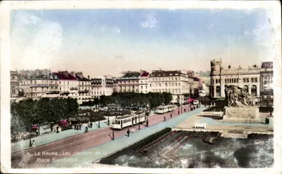 Le Havre — Os Jardins da Praça Gambetta — Edição Cigogne