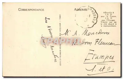 Arcachon — Wysokie drzewa i Grand Hôtel — LL — Rewers