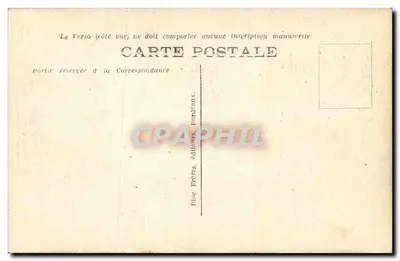 Arcachon (Côte d'Argent) — Entre os Pinheiros, Corrida da Resina — Blue Frères, Bordeaux, n°199 — Verso