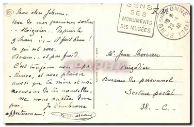 Sens — A Catedral e a Porta de Moisés — ND.55, Edição Laineu — Verso