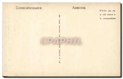 Vézelay — Szczegółowy widok z Voussure Wielkiego Portalu (XII wiek) — św. Jan dictujący Apokalipsę — ND — Rewers
