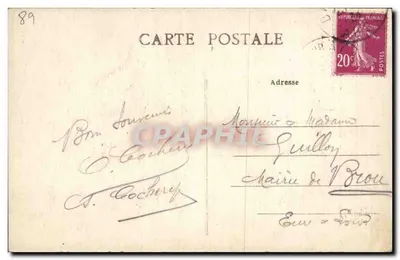 SENS (Yonne) — Het centrale portaal van de kathedraal — Collectie J.D. — Achterkant