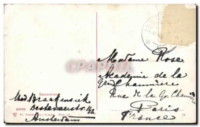 Hyacinthervelden — campos de flores coloridas — Dr. Frankl & Co., Leipzig — Verso