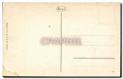 Bonn nad Rynem - Koblenzer Tor — monumentalna brama z figurami i tramwajem — wydawca Stempel & Co. nr 47877 — Rewers
