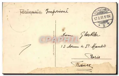 Konstanz - Musen-Stein — editor anônimo, n° 24894 — Verso