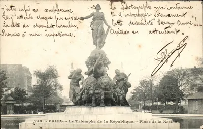 Paris — O Triunfo da República — Praça da Nação — editor anônimo, n° 248