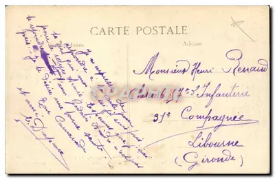 Paryż — Pałac Elysejski — rezydencja Prezydenta Republiki — wydawca Lacroix, nr 4085 — Rewers